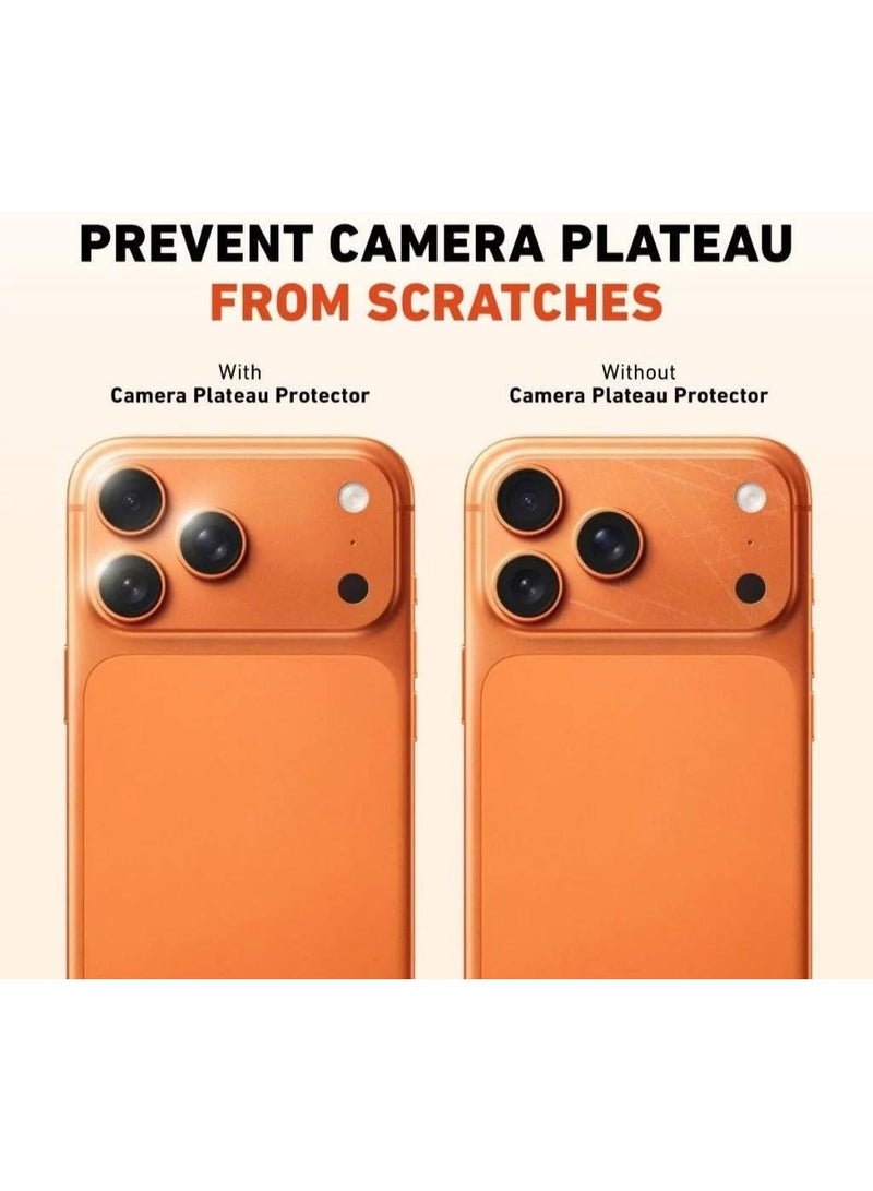 Muzz MATTE IPhone 17 Pro Max Shock Resistant Camera Plateau and Back Panel Protector, Matte Finish (Apple iPhone 17 Pro Max) - Image 2
